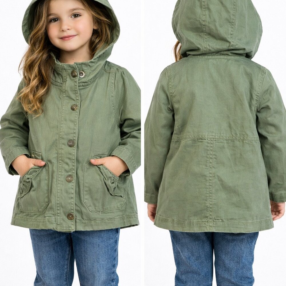 Okie Dokie Army Green Toddler Jacket – 18 Months
